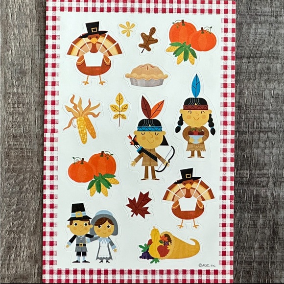 💞 New Thanksgiving Scrapbook Stickers - Picture 1 of 2